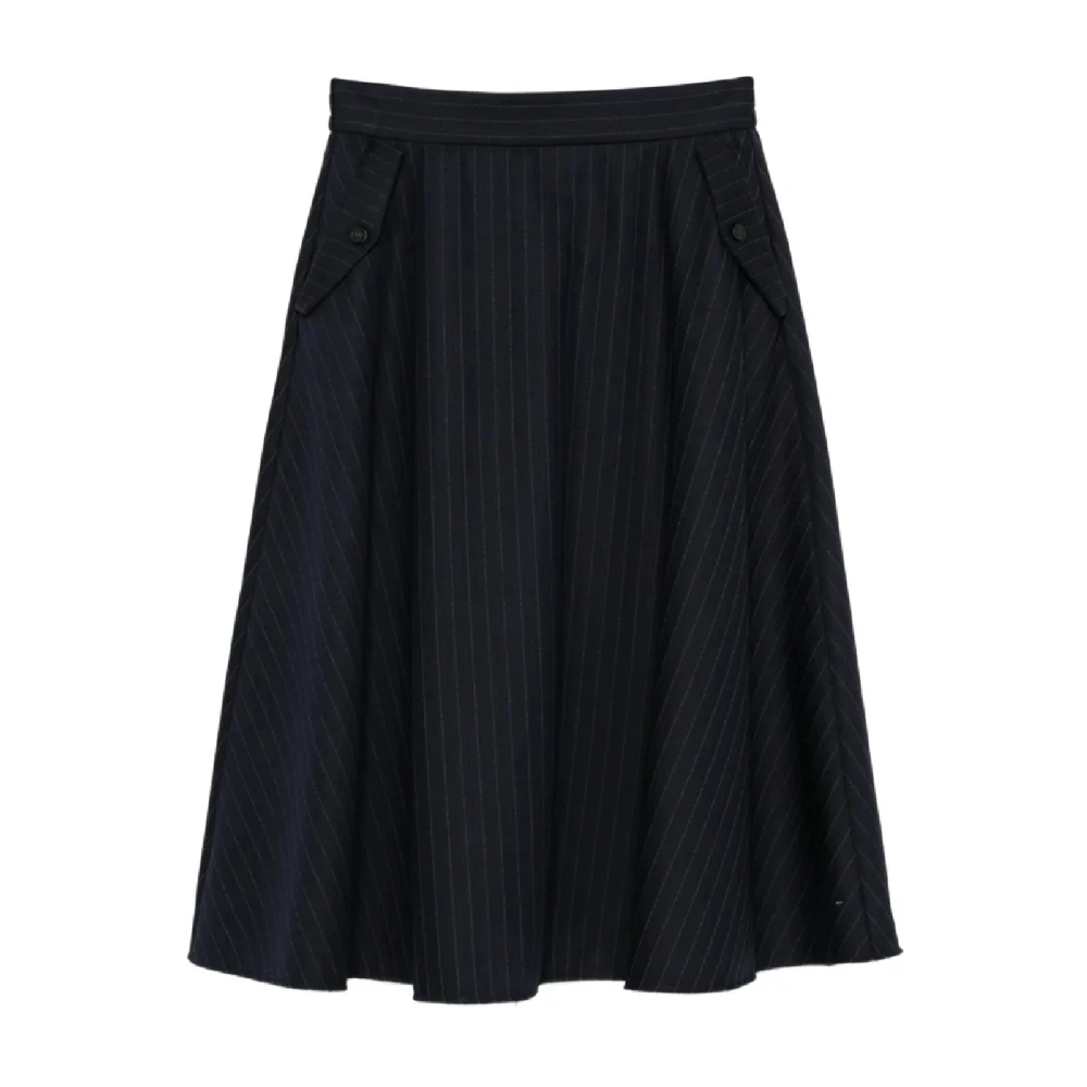 Golden Goose Women's Blue Circle Skirt Dark Navy Aw25 - Midi Skirts - Xs - Skirts