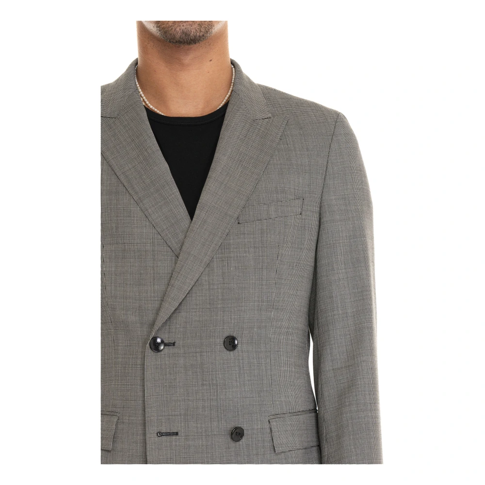 Boss Dubbelrijig pak Gray Heren