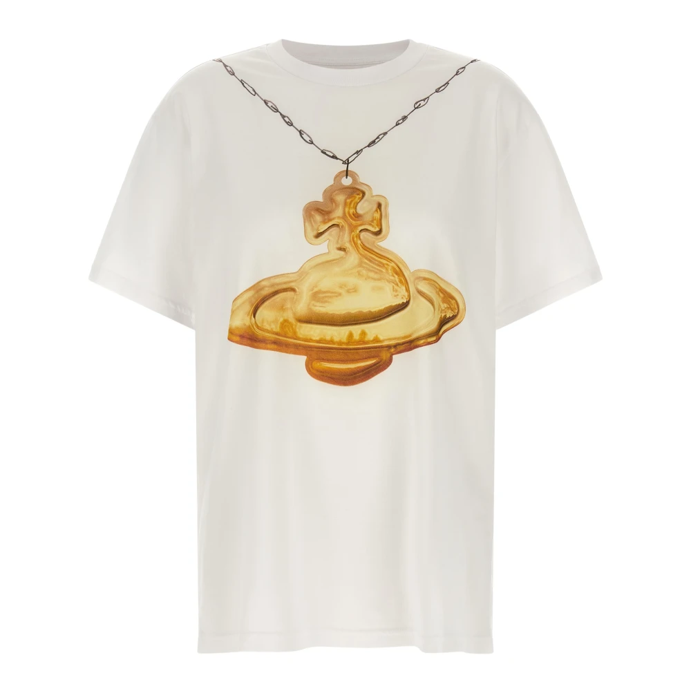 Vivienne Westwood Gold Orb Classic T-Shirt - Female - T-Shirts - White - Xs - Tops