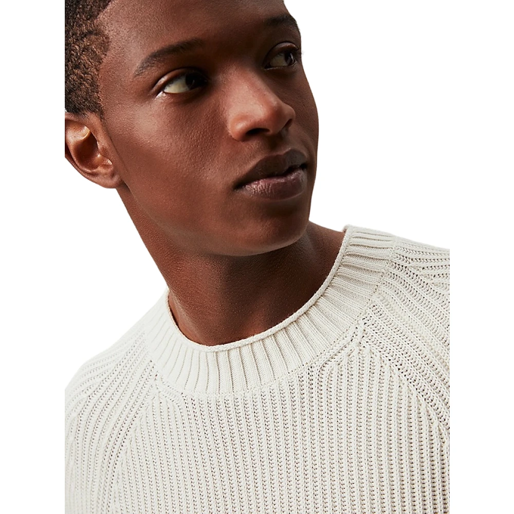 Calvin Klein Biologische Katoenen Trui Crème Beige Heren