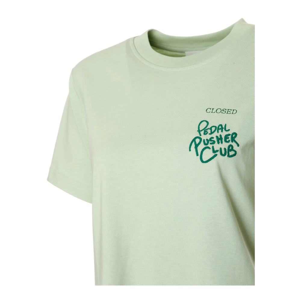 closed Grafische Print T-Shirt Losse Pasvorm Green Dames