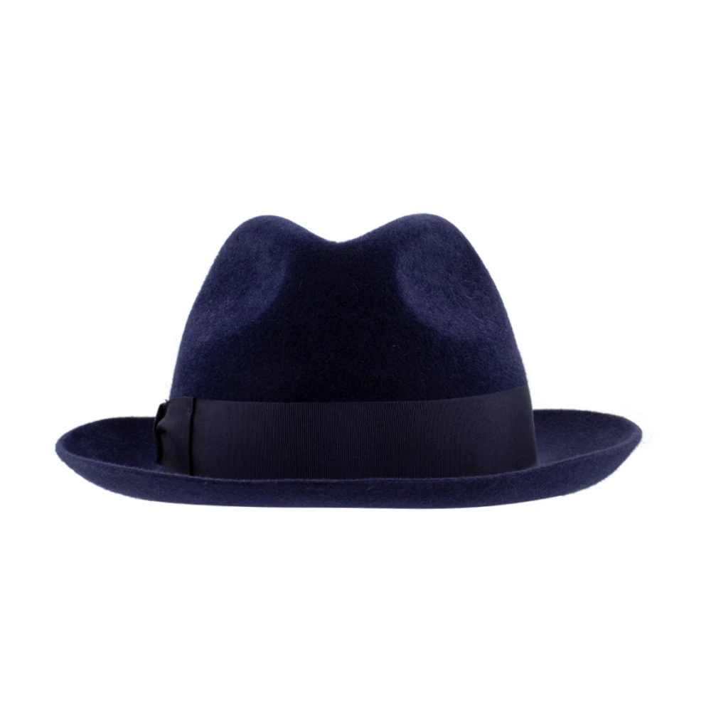 Borsalino Glamorös Höst Vinter Hatt Blue, Dam