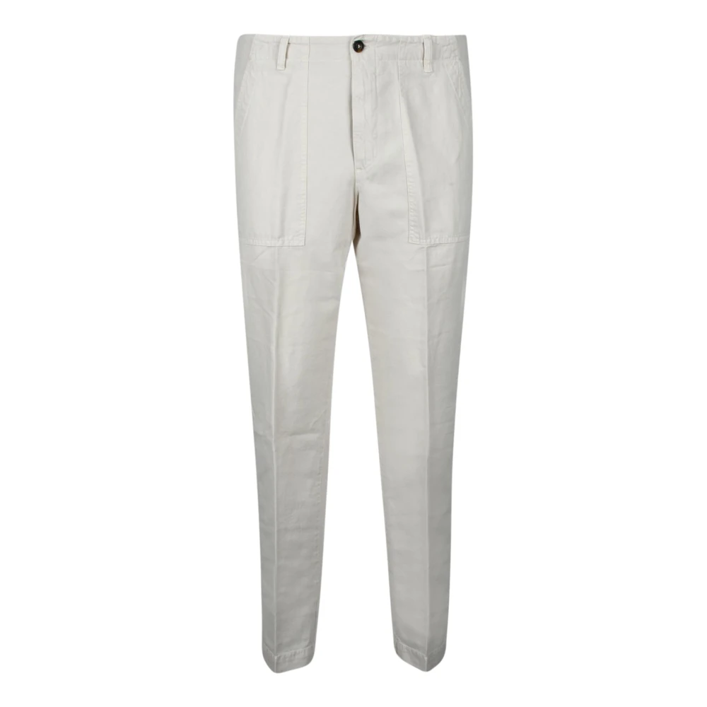 Briglia Casual Linnen Katoenen Broek White Heren