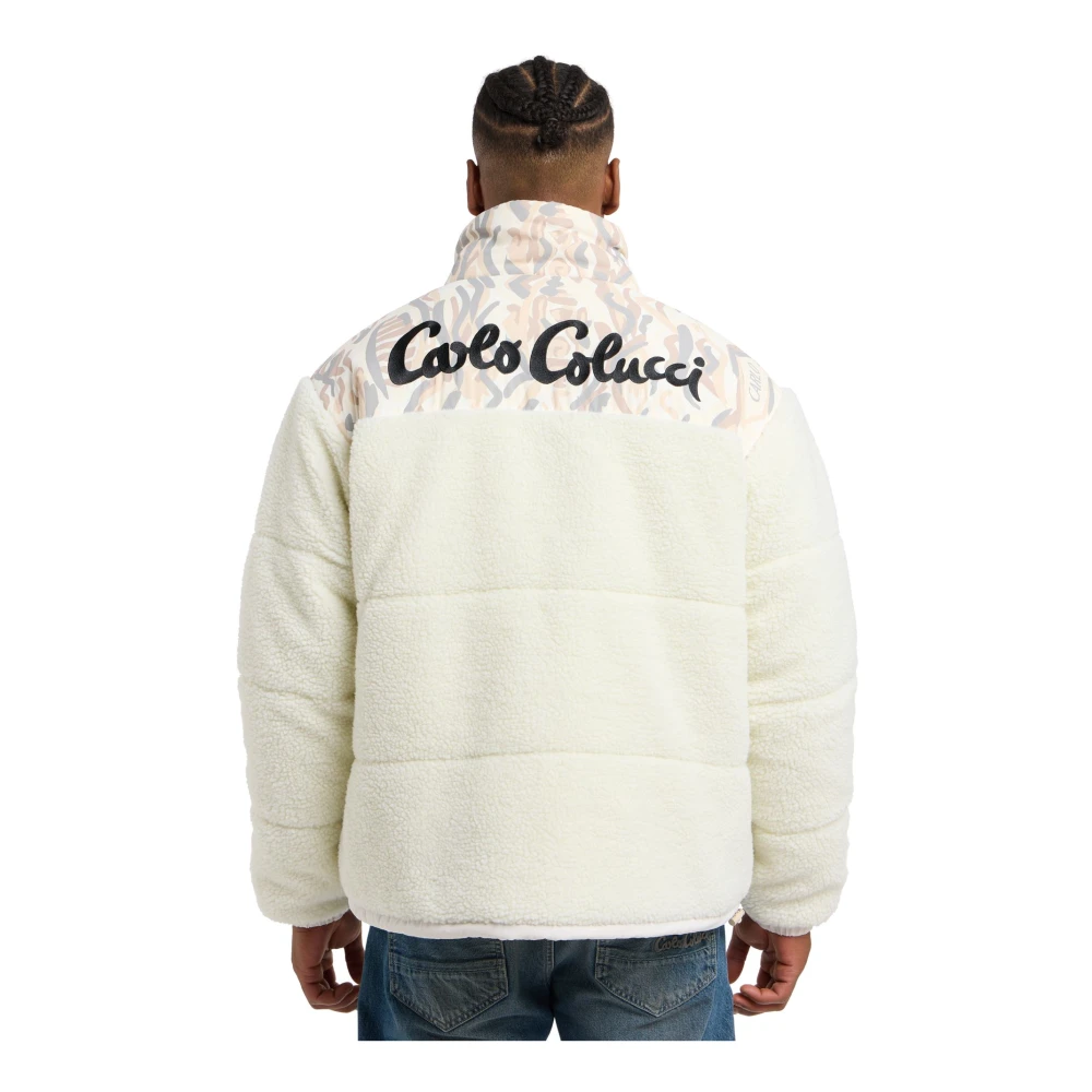 carlo colucci Teddyjack met Kunstig Borduurwerk White Heren