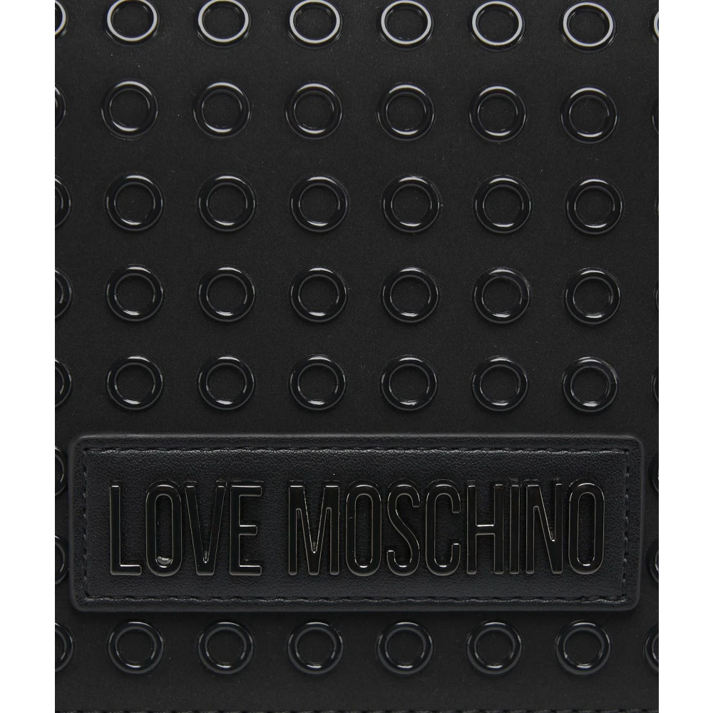 Love Moschino Zwarte Stud Schoudertas Black Dames