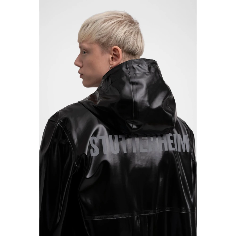 Stutterheim Print Opal Regenjas Black Heren