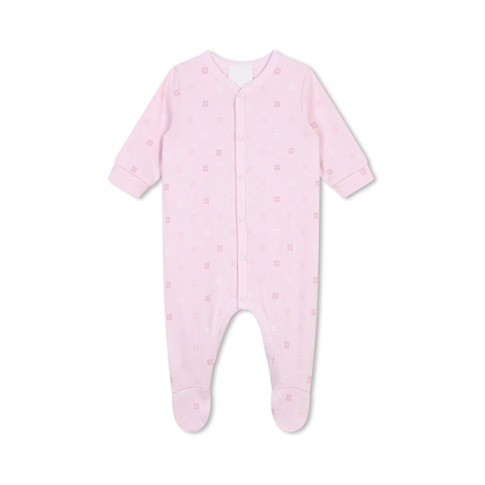 Givenchy Rosa Barnpyjamas med 4G Print Pink, Unisex