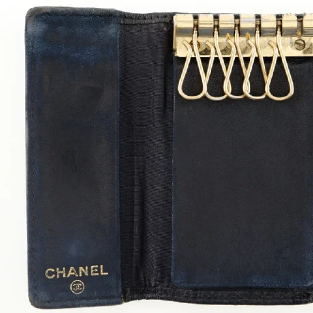 Chanel Vintage Pre-owned Leather key-holders Black Dames
