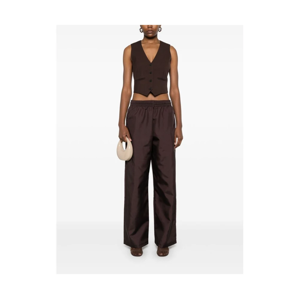 Wardrobe.nyc Cederbruine Wijde Broek Brown Dames