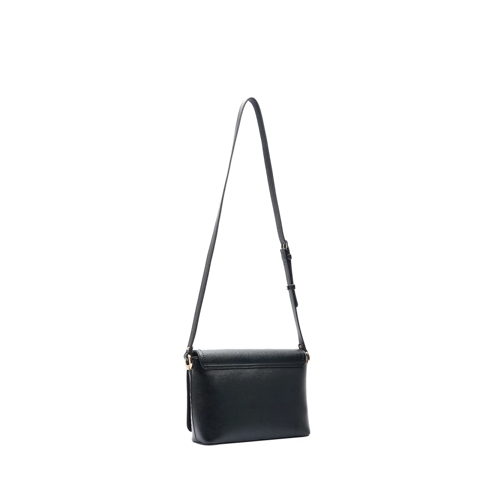 Liu Jo Chique Zwarte Handtas met Gouden Details Black Dames