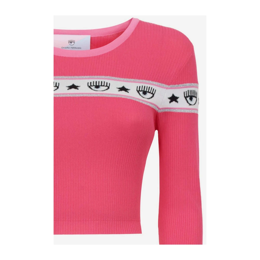 Chiara Ferragni Collection Stijlvolle Sweatshirts en Hoodies Pink Dames