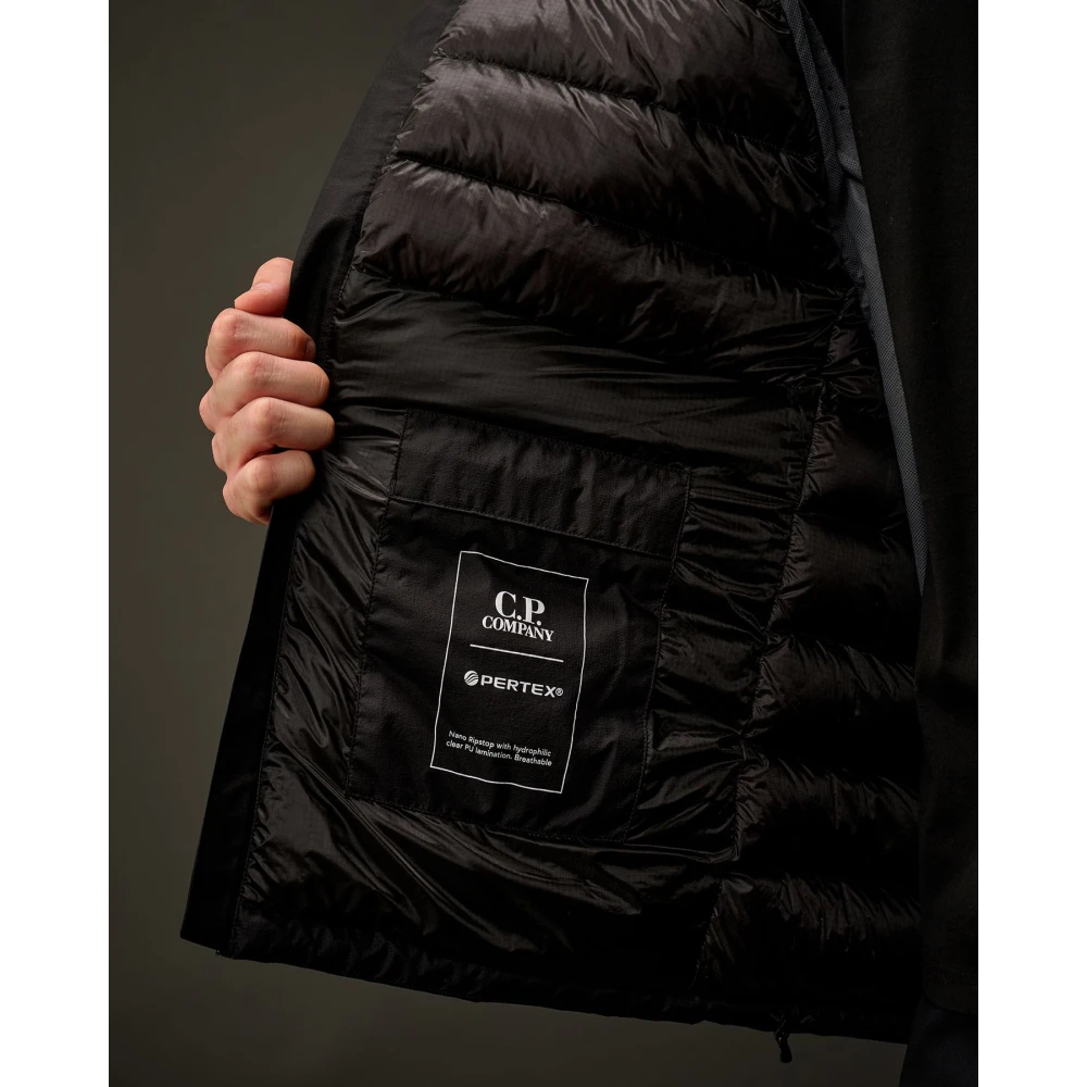 C.P. Company Metropolis Hooded Donsjas in Zwart Black Heren