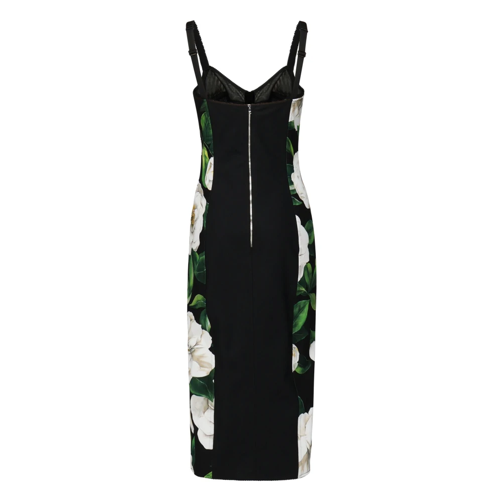 Dolce & Gabbana Multicolor Hartvormig Decolleté Tule Jurk Multicolor Dames