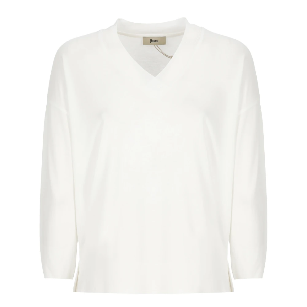 Knitwear > V-neck Knitwear - - Herno - Modalova