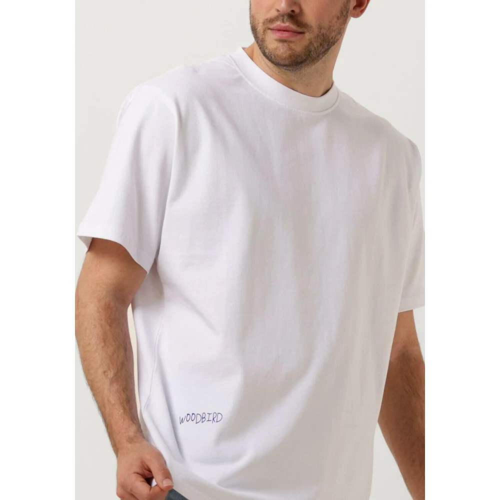 Woodbird Heren Polo & T-shirt Vase Tee White Heren