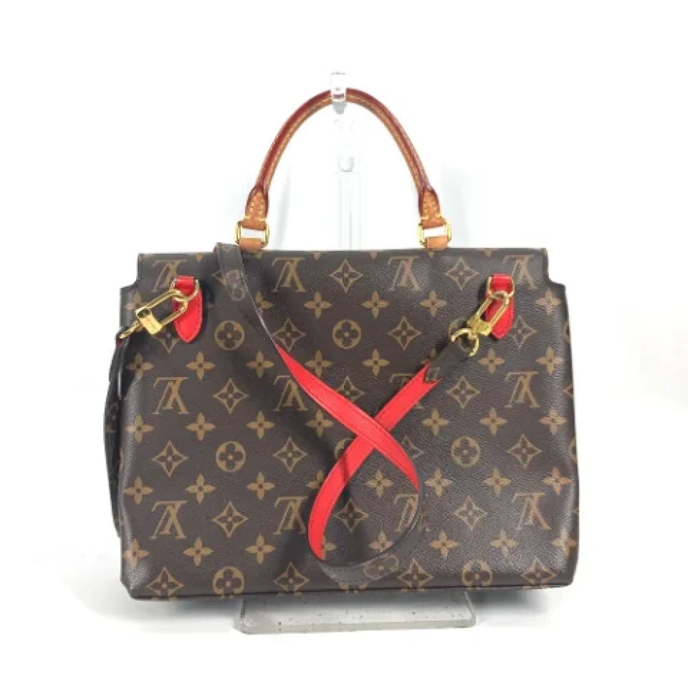 Louis Vuitton Vintage Pre-owned Cotton louis-vuitton-bags Red Dames