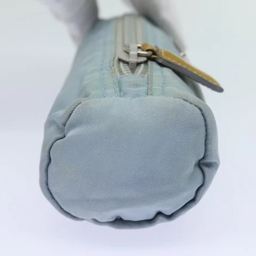 Prada Vintage Pre-owned Nylon pouches Blue Dames