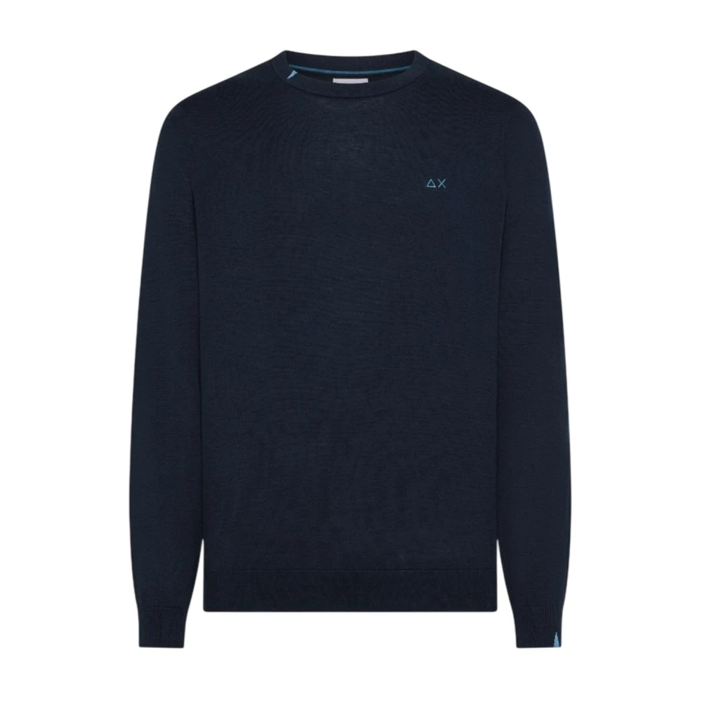 Sun68 Blue Sweatshirts, Male, 3XL, K36101 Sweatshirt
