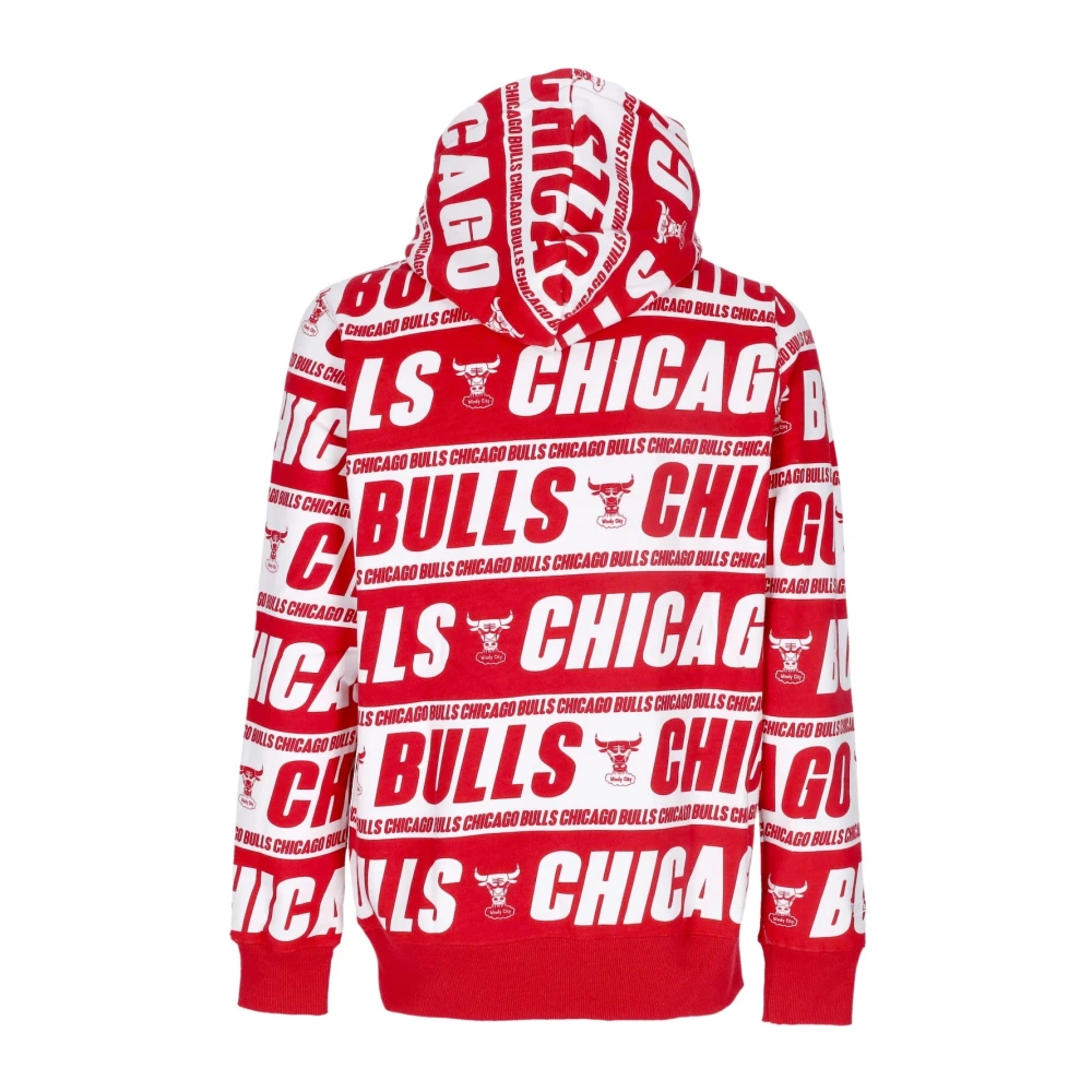Mitchell & Ness Chicago Bulls Hoodie Hardwood Classics Red Heren