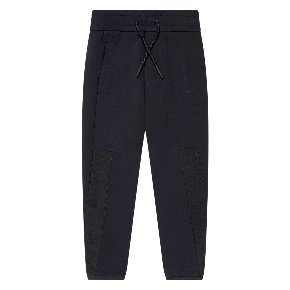 Emporio Armani Men's Blue Logo Joggers In Navy