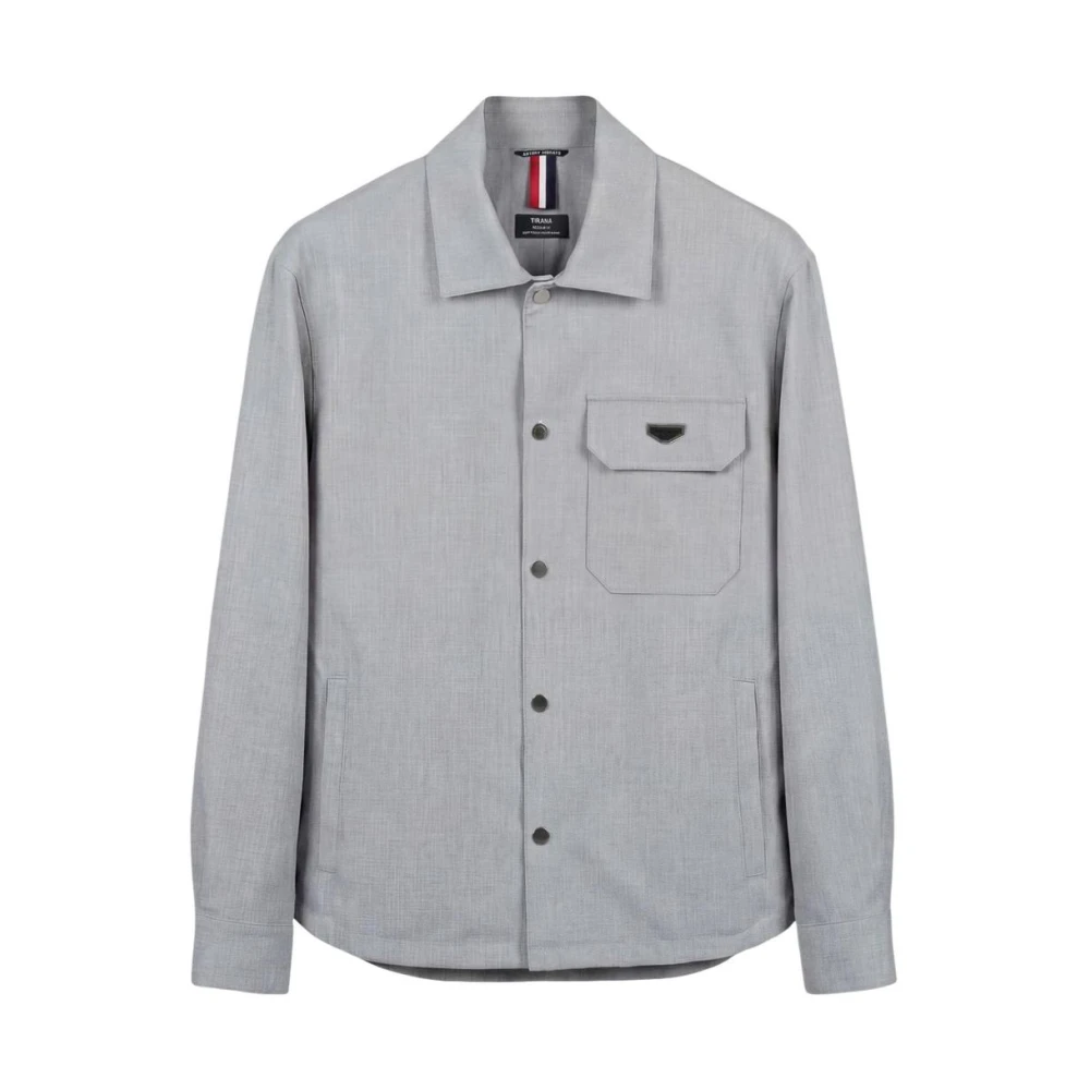 Antony Morato Men's Gray Classic Long Sleeve Button-Up Shirt