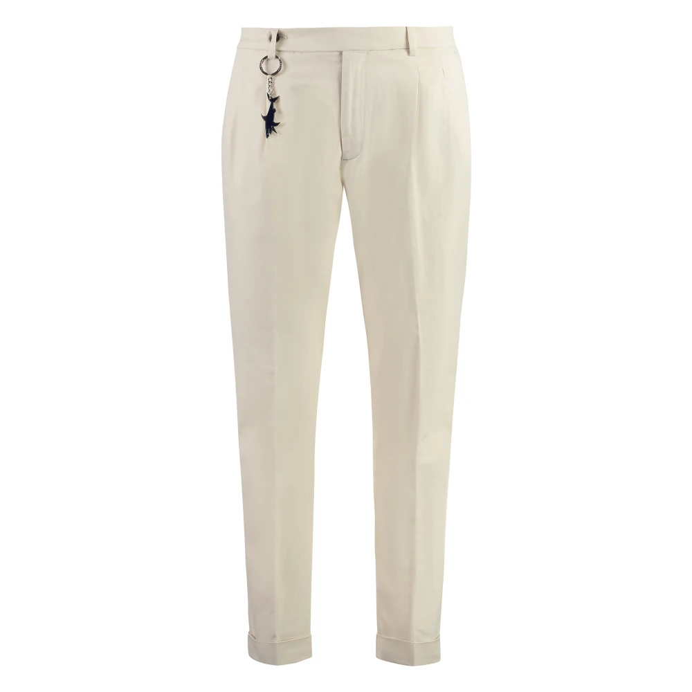 Paul & Shark Mannelijk Beige Slim-Fit Broek