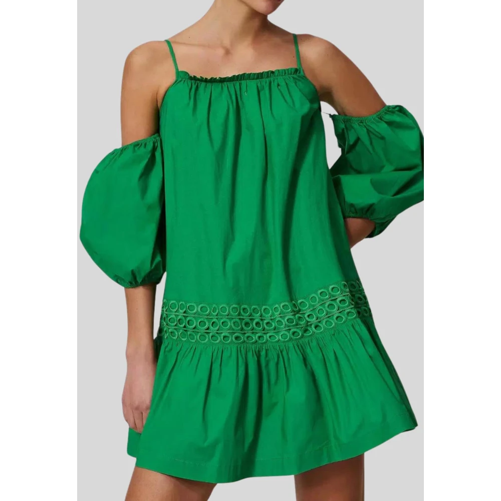 Twinset Short Dresses Green Dames