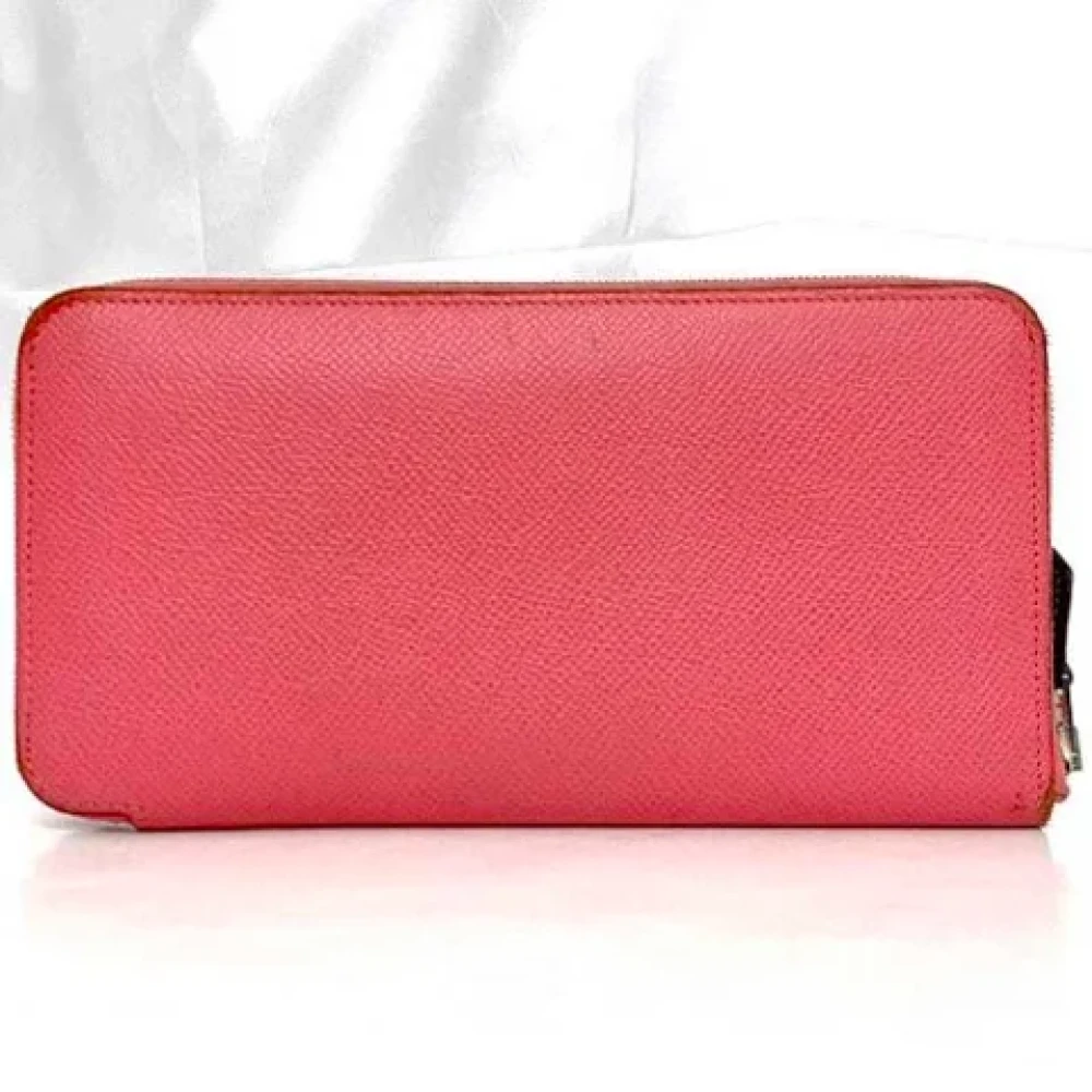 Hermès Vintage Pre-owned Canvas wallets Pink Dames