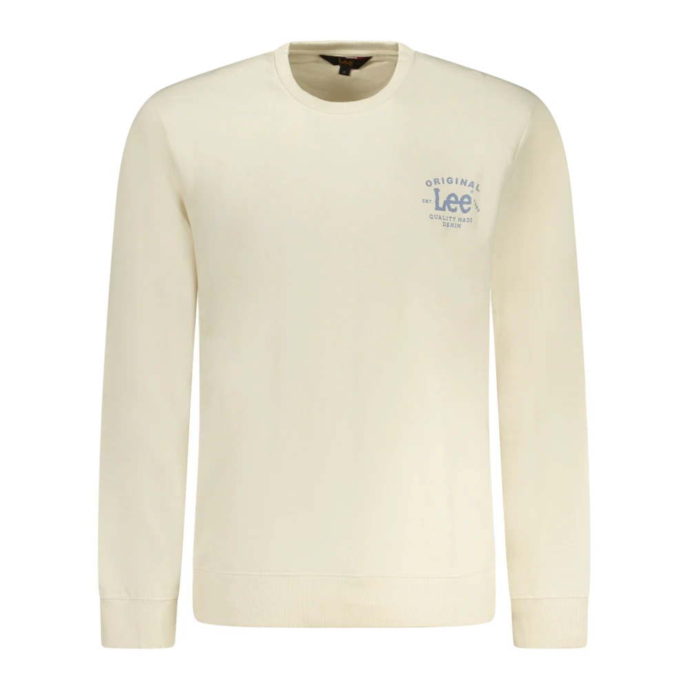 Lee Beige Sweatshirts, Male, Xl, Sws Crew Long Sleeve Sweatshirt