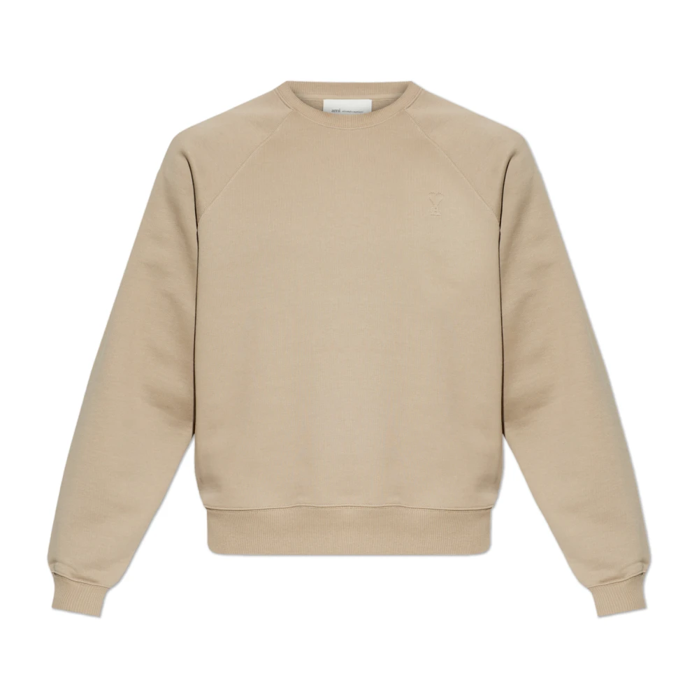 Ami Paris Uomo Beige Felpe, 3XL, New,