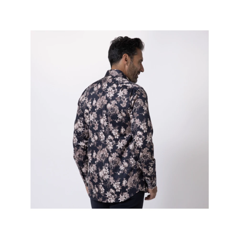 Karl Lagerfeld Beige bloemmotief overhemd Multicolor Heren