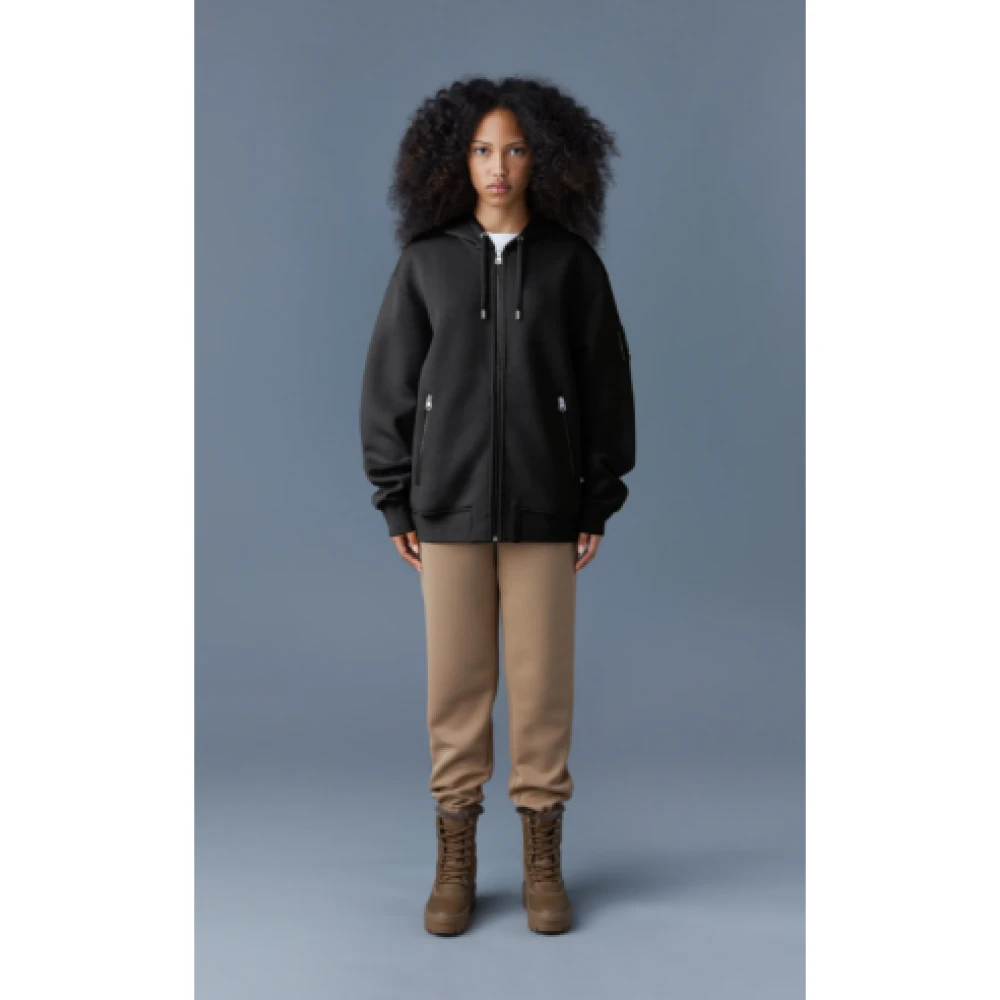 Mackage Zip-Up Hoodie Black Heren