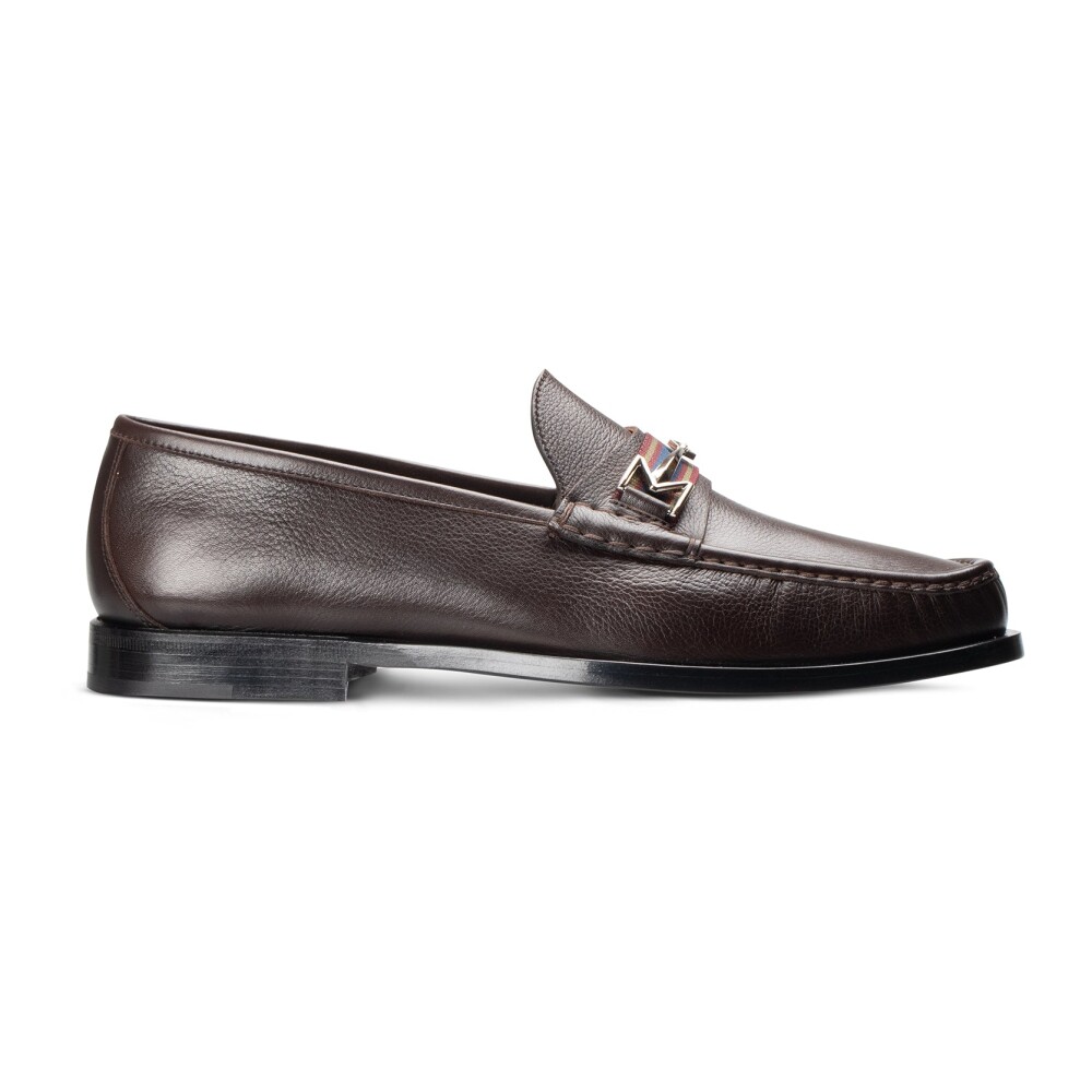 Mocassin en cuir marron fonc Moreschi Homme Miinto