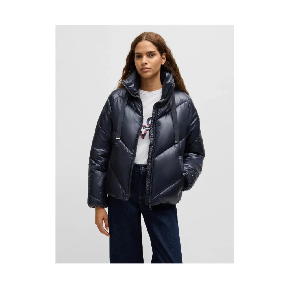 Hugo Boss Stijlvolle Jas voor Mannen Blue Dames