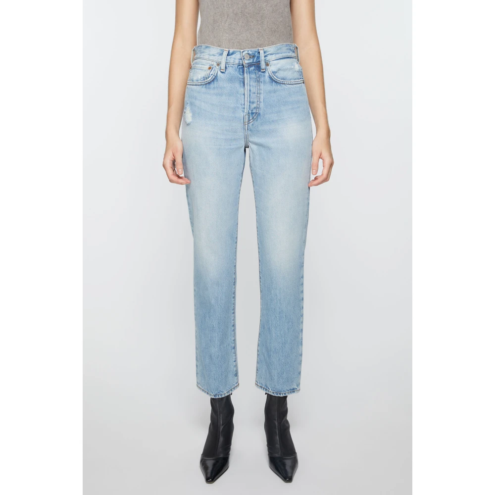 Acne Studios Blauwe High Waist Jeans Blue Dames