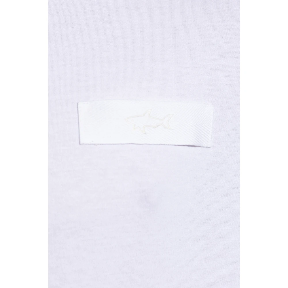 PAUL & SHARK T-shirt met logopatch White Heren