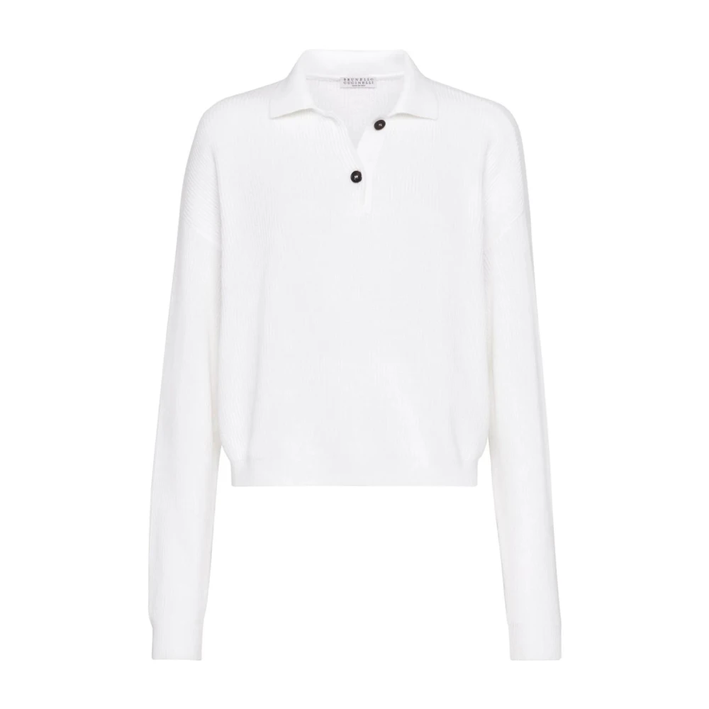 BRUNELLO CUCINELLI Dames T-shirts & Polos Collectie White Dames