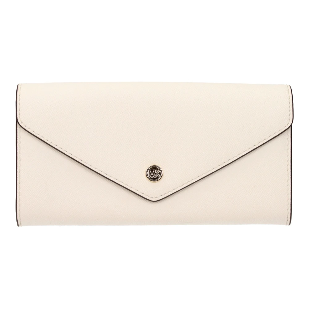 Michael Kors Women's Beige Wallets & Cardholders, One Size, Leather Wallet
