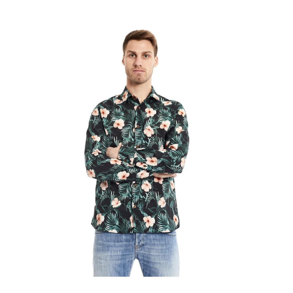 BOB Hawaii Overhemd Green Heren