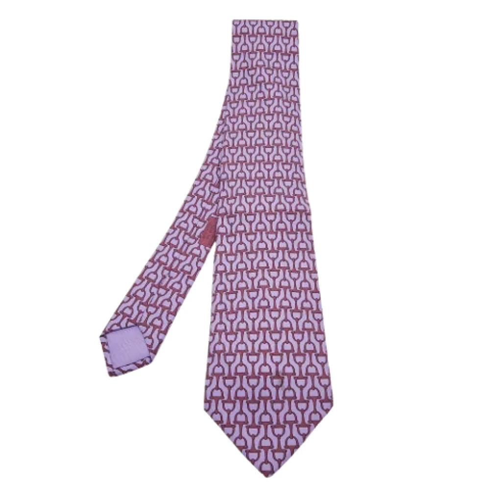 Hermès Vintage Pre-owned Silk tops Purple Heren