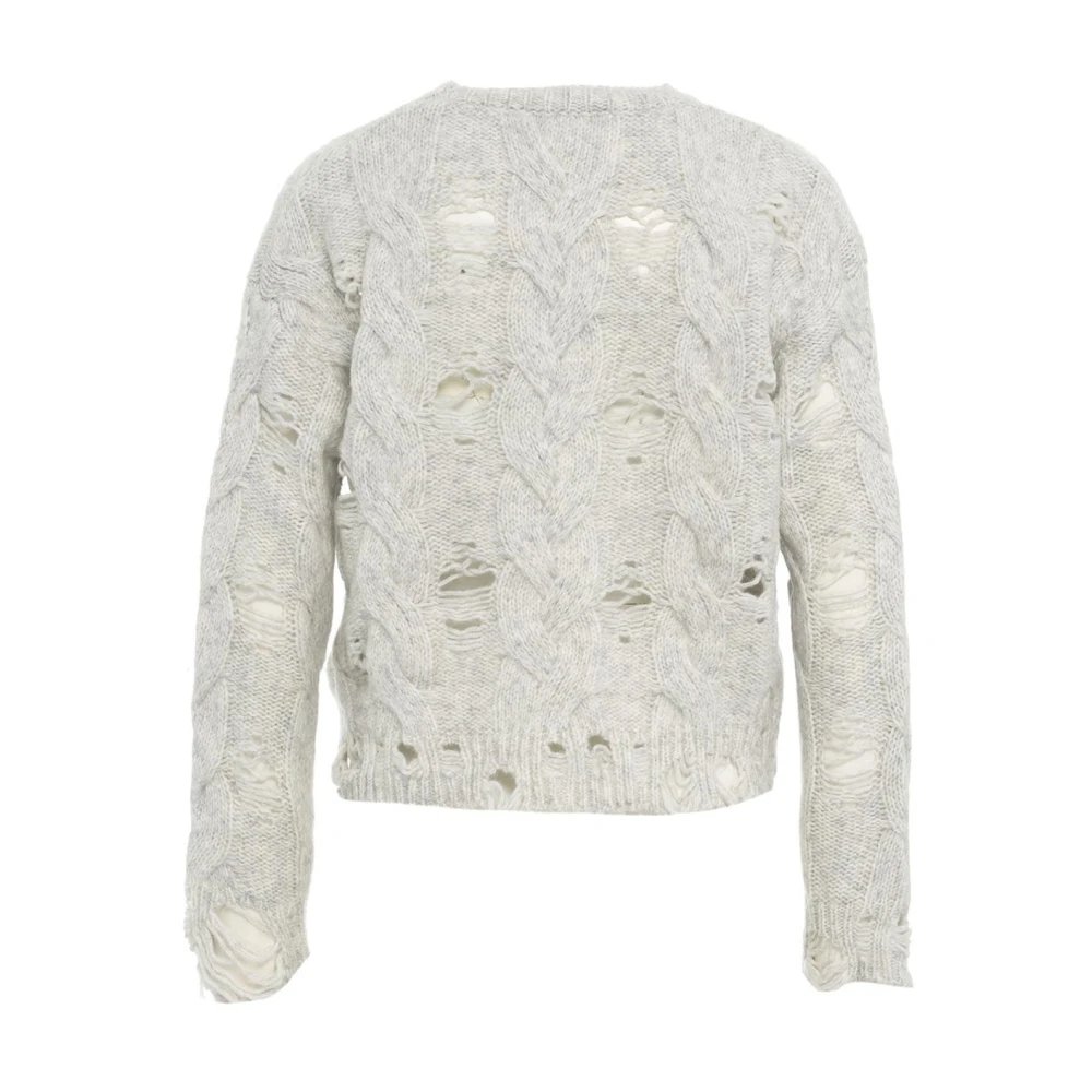 Kaos Grijze Gebreide Kleding Aw24 voor Vrouwen Gray Dames