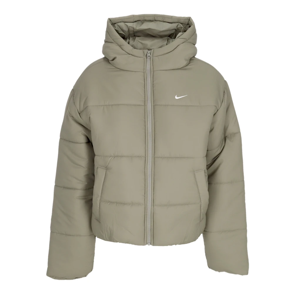 Nike Women's Green Winter Jackets, M, Puffer Jacket With Therma-Fit