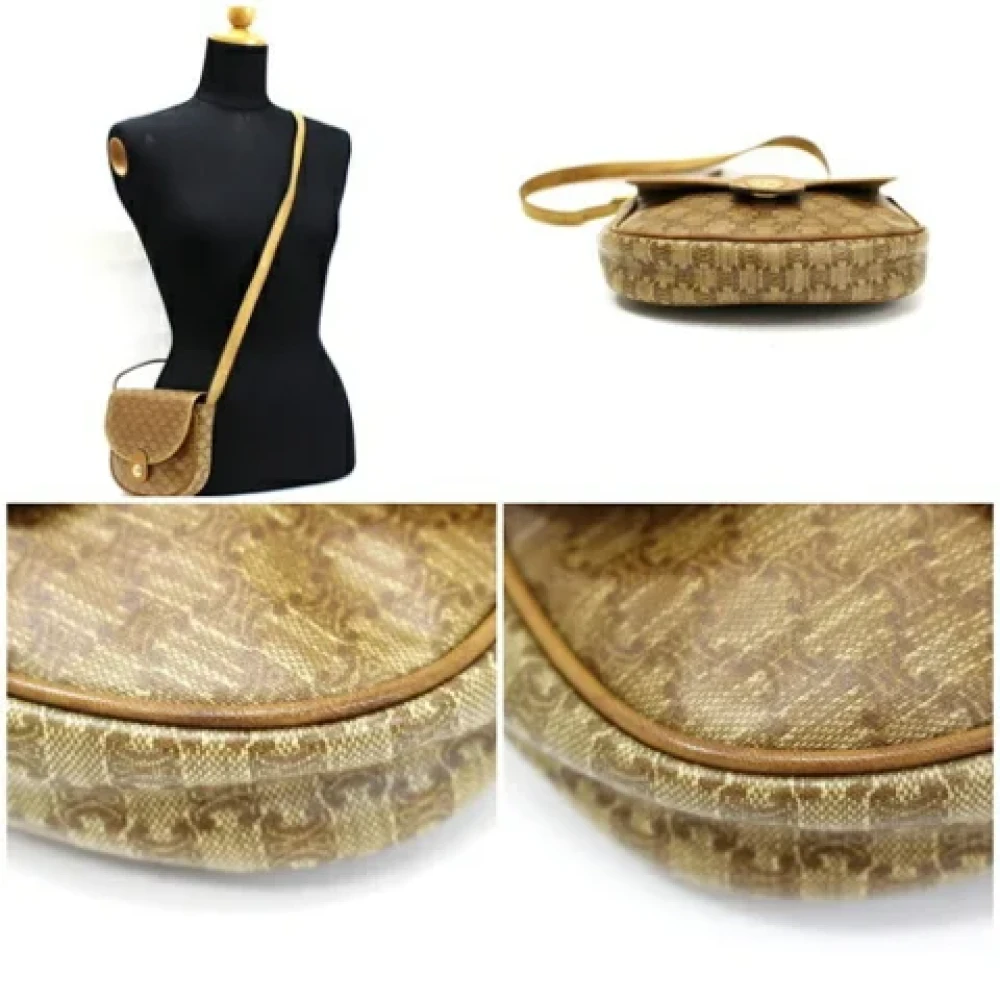 Celine Vintage Pre-owned Fabric celine-bags Beige Dames