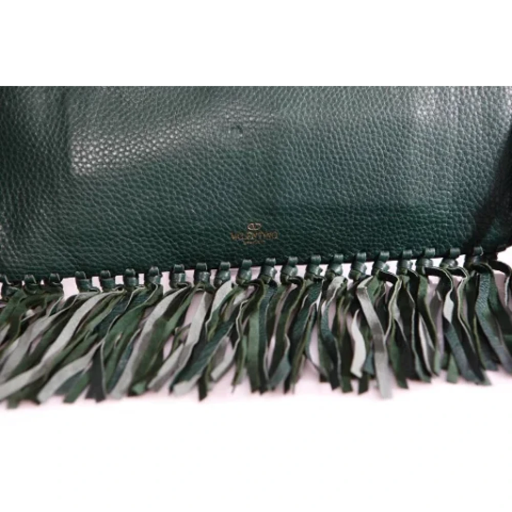 Valentino Vintage Pre-owned Leather handbags Green Dames