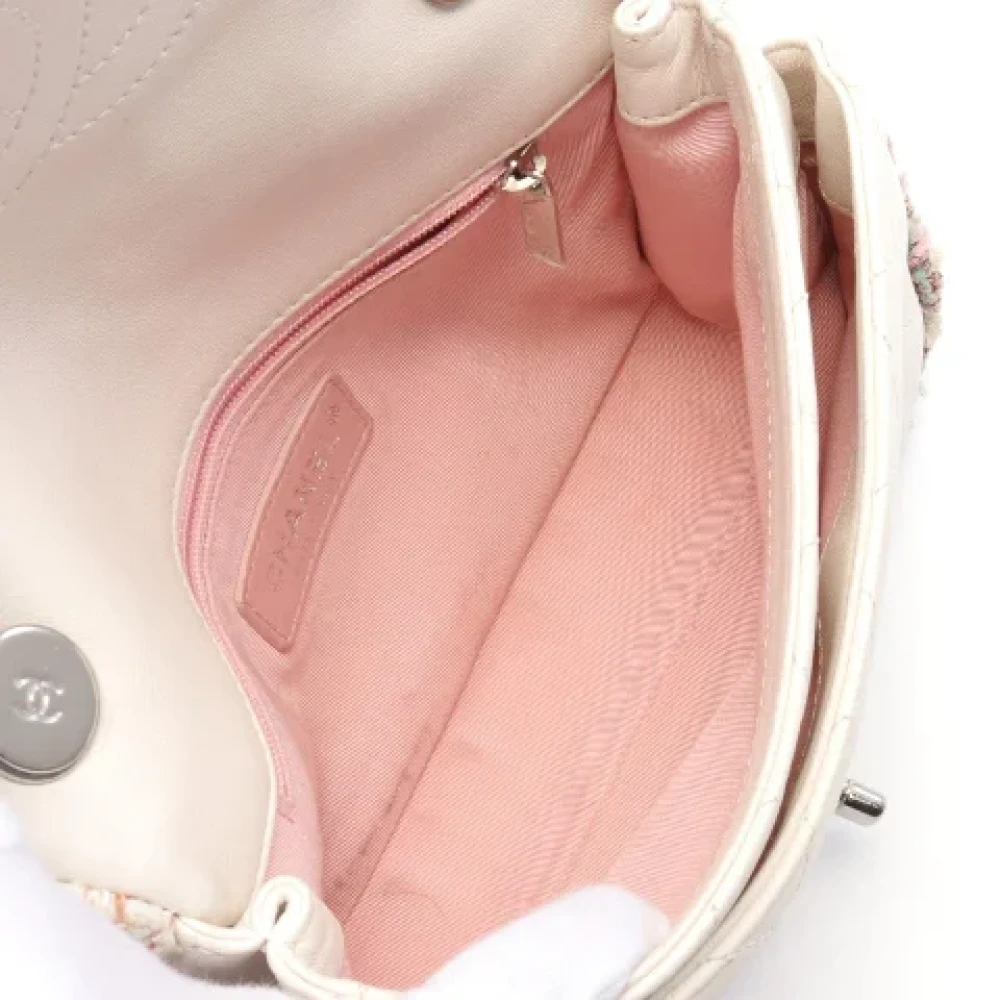 Chanel Vintage Pre-owned Leather chanel-bags Beige Dames