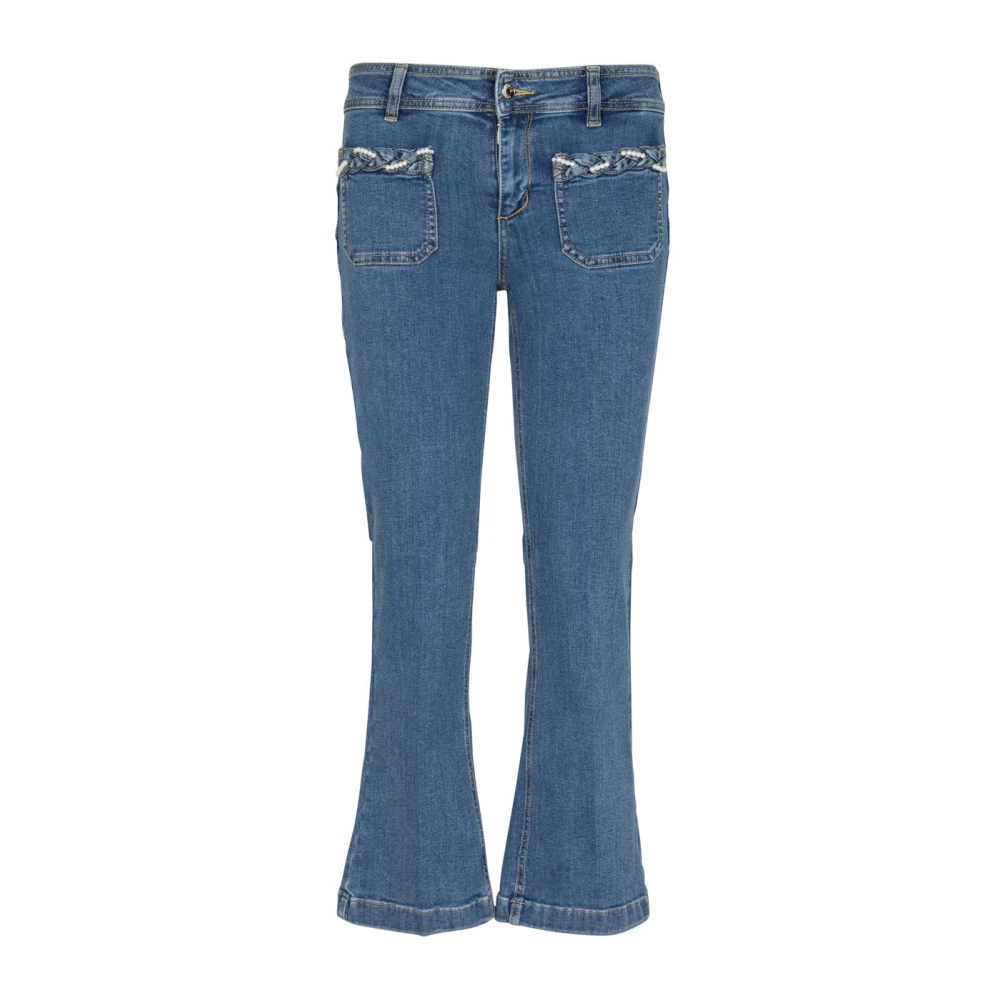Liu Jo Cropped Jeans Blue Dames