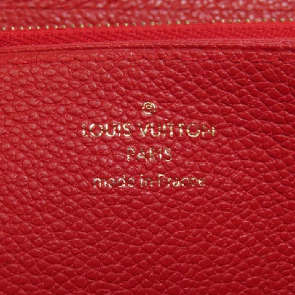 Louis Vuitton Vintage Pre-owned Leather wallets Red Dames