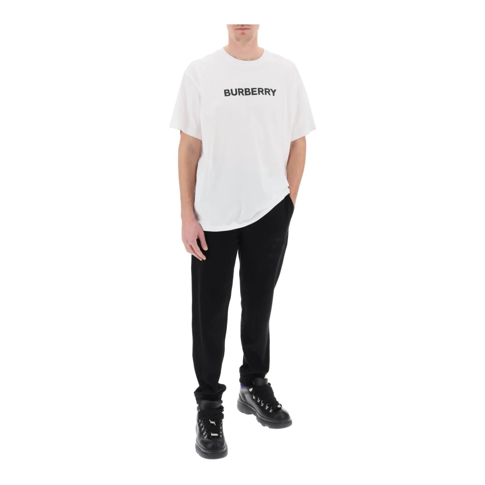 Burberry Oversized T-shirt met logo print White Heren