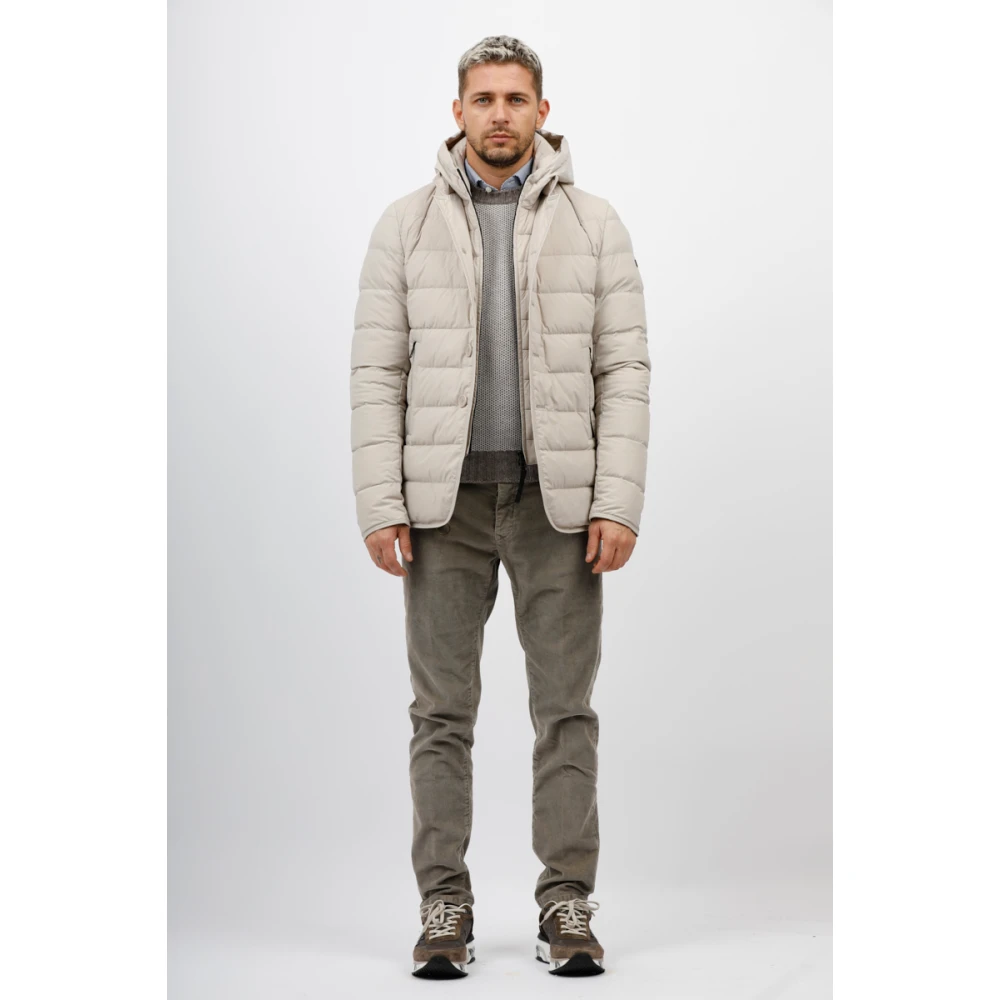 Gran Sasso Honeycomb Crew Neck Sweater Beige Heren