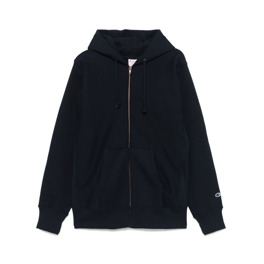 Champion Navy Blauwe Hoodie met Rits Blue Heren